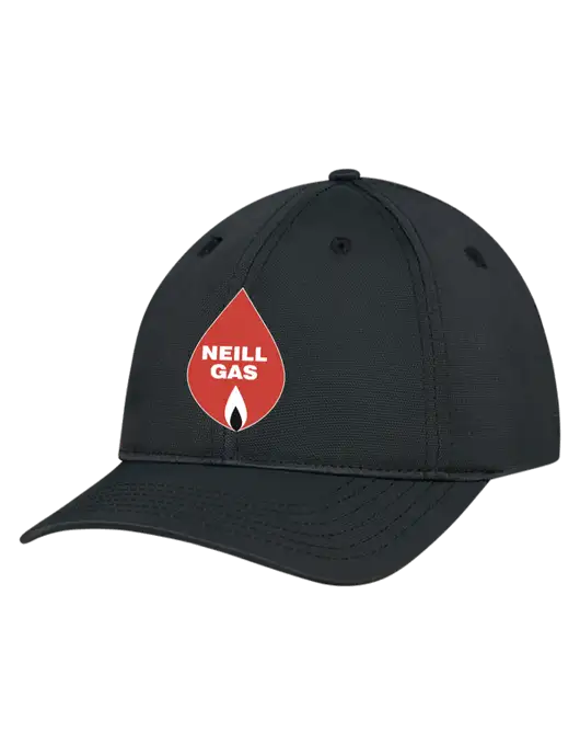 Black Nylon Twill Performance Cap w/Neill Gas Logo