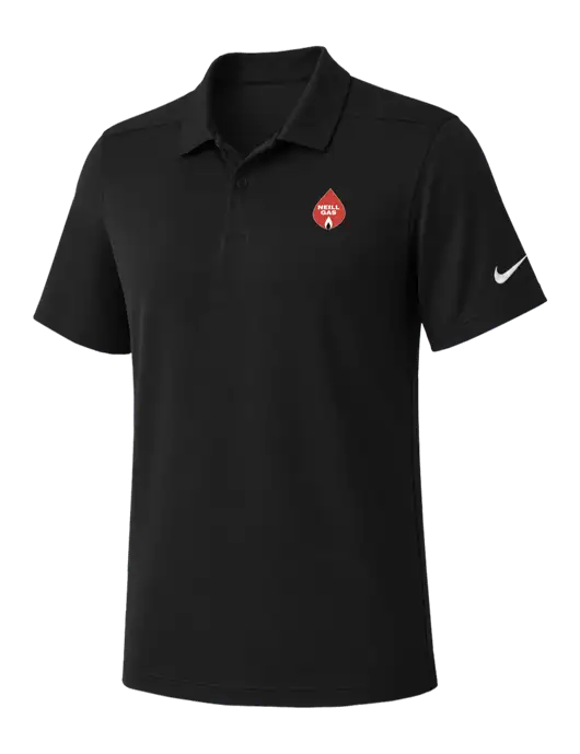 Nike Black Dry Essential Solid Polo w/Neill Gas Logo