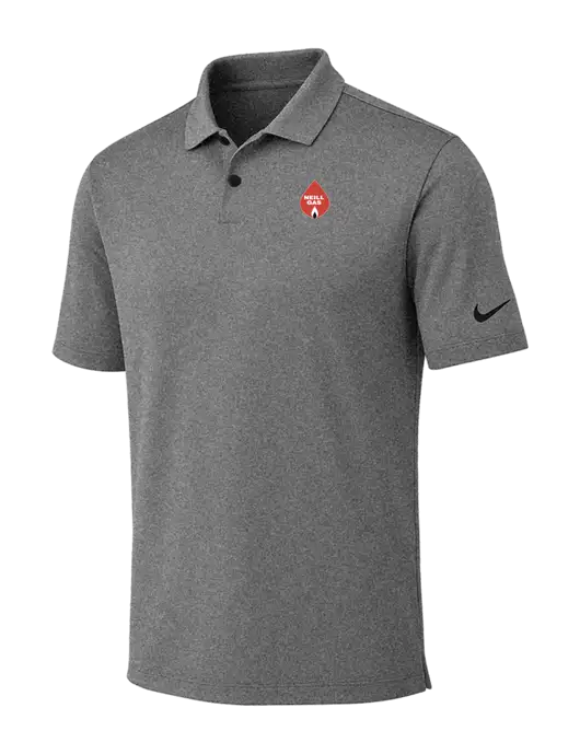 Nike Dark Grey Heather Dri-FIT Vapor Polo w/Neill Gas Logo