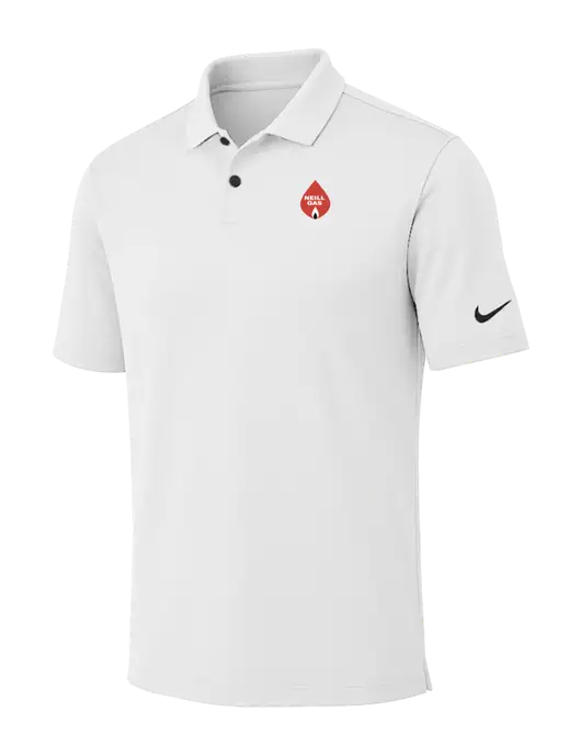 Nike White Dri-FIT Vapor Polo w/Neill Gas Logo