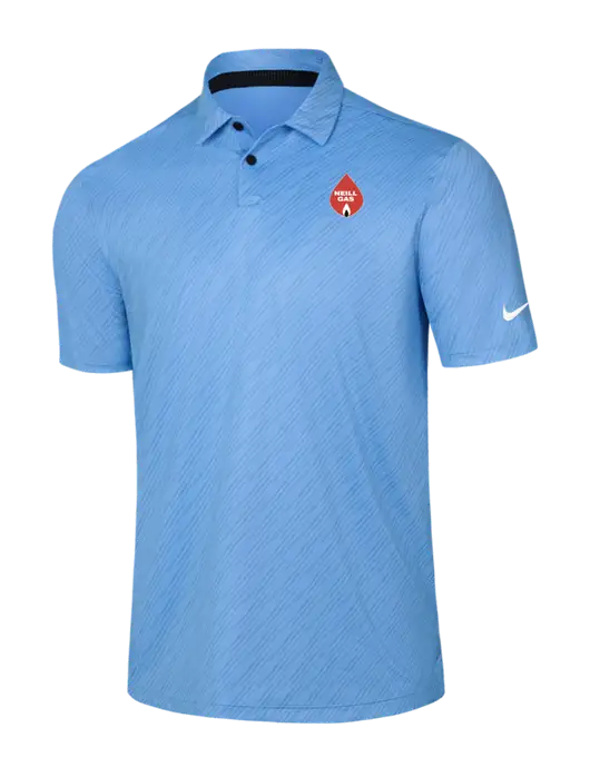 Nike Light Blue Vapor Dash Polo w/Neill Gas Logo