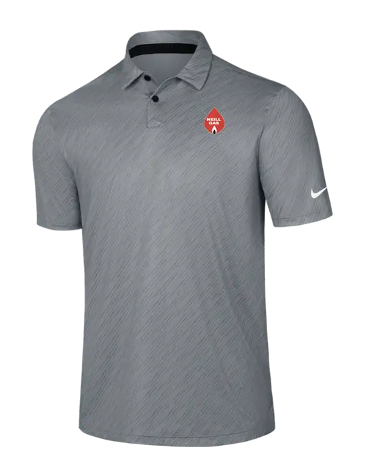 Nike Medium Grey Vapor Dash Polo w/Neill Gas Logo