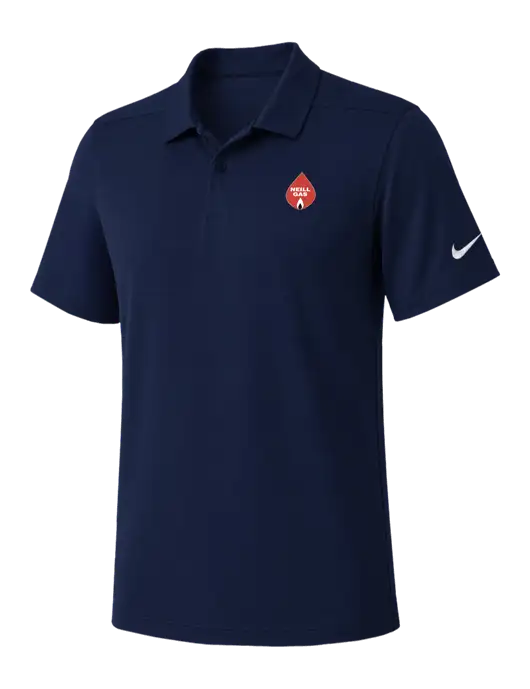 Nike Navy Dry Essential Solid Polo w/Neill Gas Logo