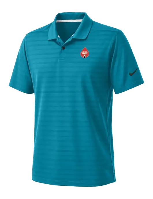 Nike Sapphire Blue Dri-FIT Vapor Jacquard Polo w/Neill Gas Logo