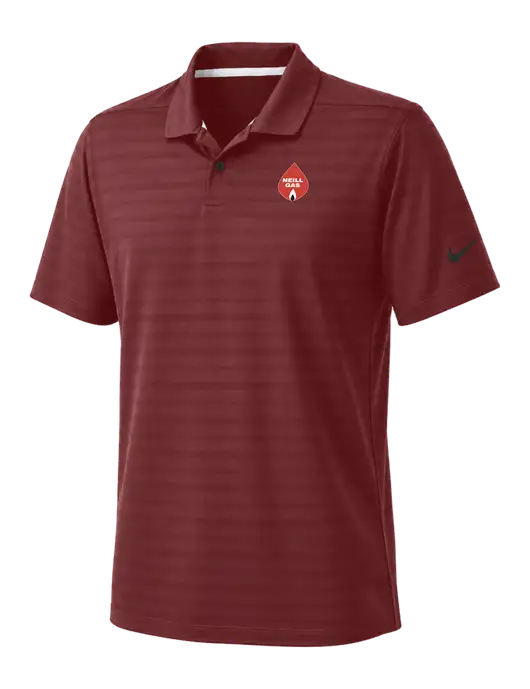 Nike Cardinal Dri-FIT Vapor Jacquard Polo w/Neill Gas Logo