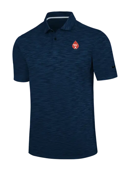 Nike Navy Dri-FIT Vapor Space Dyed Polo w/Neill Gas Logo
