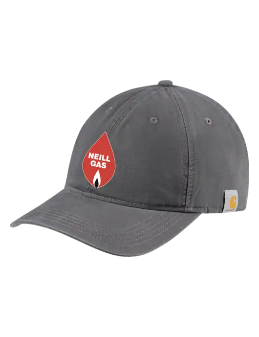 Carhartt Dark Grey Cotton Canvas Cap w/Neill Gas Logo