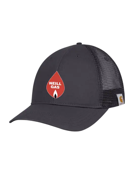 Carhartt Dark Grey Canvas Trucker Cap w/Neill Gas Logo