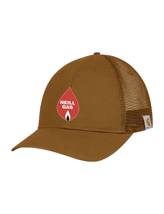 Carhartt Light Brown Canvas Trucker Cap w/Neill Gas Logo