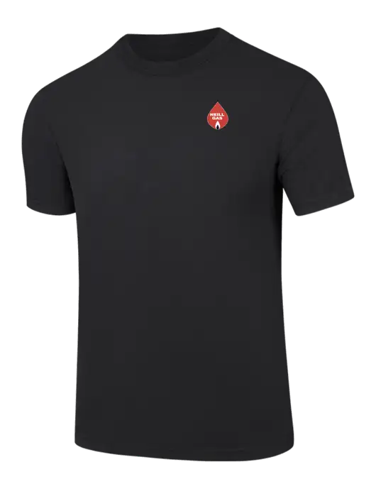 Comfort Colors 6.1 oz Black Heavyweight Ring Spun T-Shirt w/Neill Gas Logo