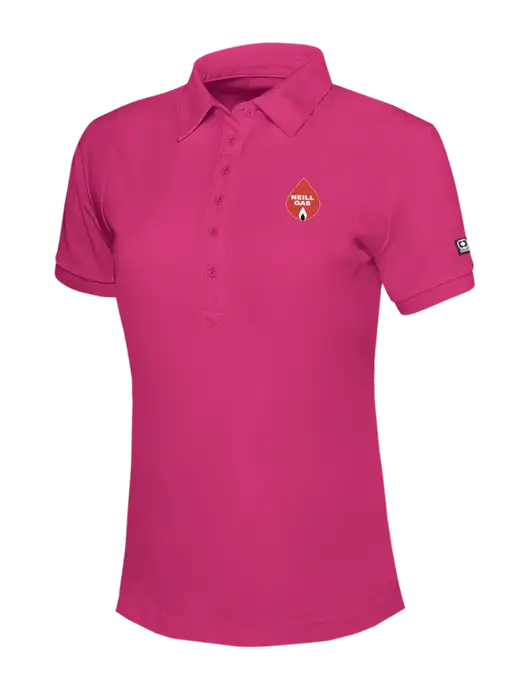 OGIO Womens Pink Jewel Polo w/Neill Gas Logo