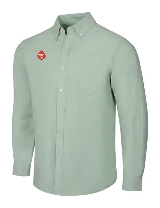 Very Light Green SuperPro Oxford Shirt w/Neill Gas Logo
