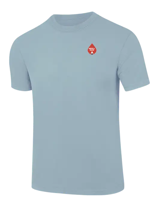 Comfort Colors 6.1 oz Light Blue Heavyweight Ring Spun T-Shirt w/Neill Gas Logo