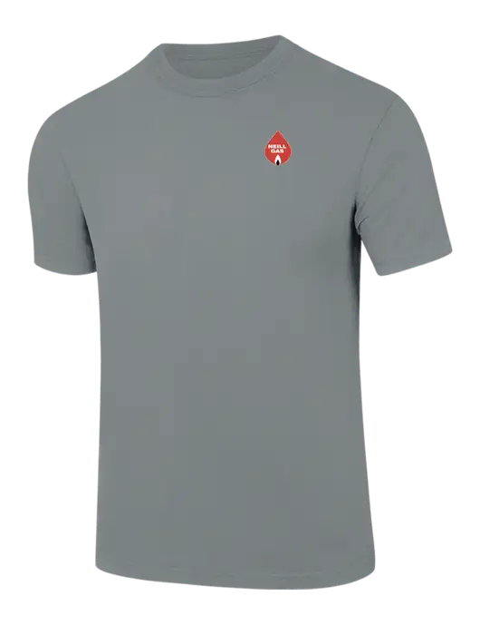 Comfort Colors 6.1 oz Medium Grey Heavyweight Ring Spun T-Shirt w/Neill Gas Logo
