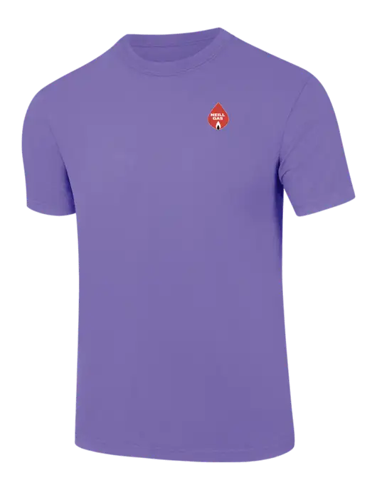 Comfort Colors 6.1 oz Light Purple Heavyweight Ring Spun T-Shirt w/Neill Gas Logo