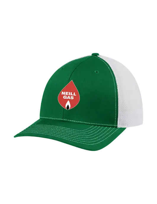 Richardson Adjustable Snapback Original 112 Trucker Cap Kelly w/White Mesh w/Neill Gas Logo