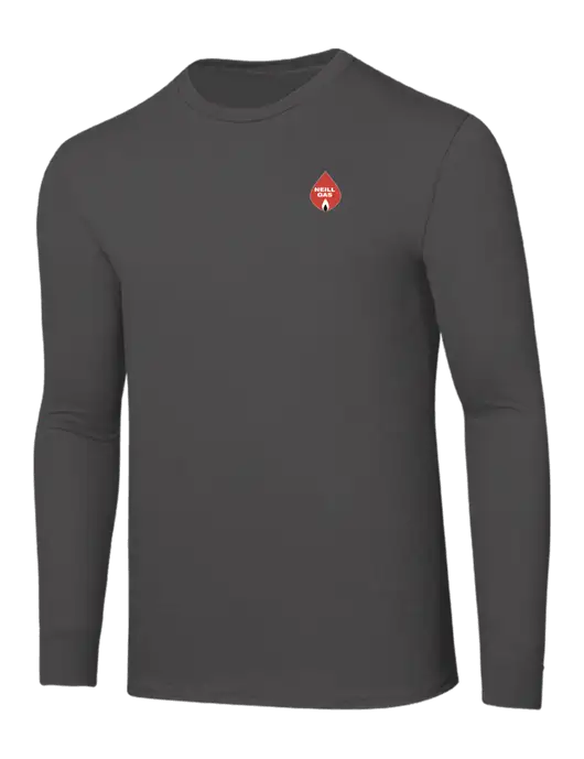 Seriously Soft Dark Grey Long Sleeve T-Shirt w/Neill Gas Logo