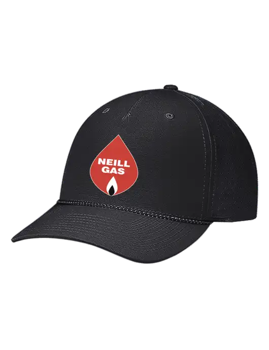 Richardson Laser Perf Performance Black/Black-Grey Rope Cap w/Neill Gas Logo
