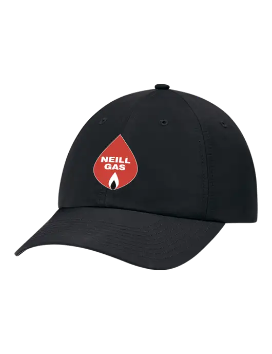 Richardson Relaxed Performance Lite Black Cap w/Neill Gas Logo