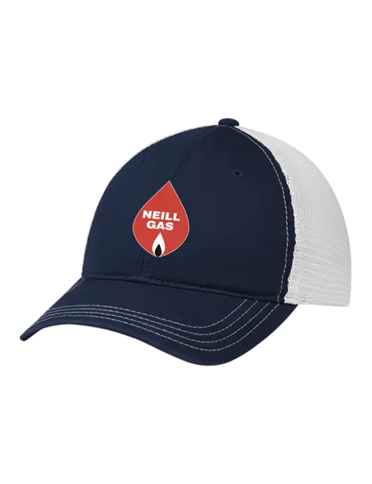 Richardson 111 Garment Washed Trucker Cap Navy w/White Mesh w/Neill Gas Logo