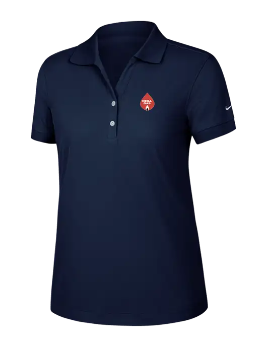 Nike Womens Dri-FIT Classic Dark Navy Polo w/Neill Gas Logo