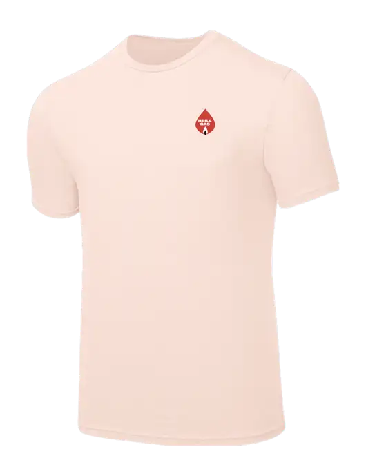 Seriously Soft Very Light Coral T-Shirt w/Neill Gas Logo