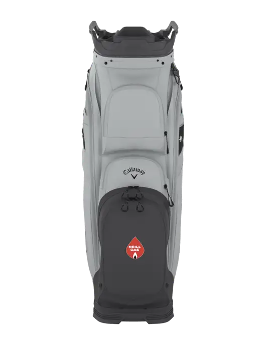 Callaway Org 14 Light Grey Cart Golf Bag  w/Neill Gas Logo