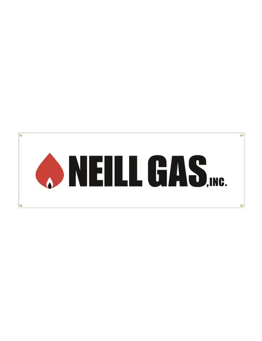 Neill Gas Vinyl Banner, 72" x 24"