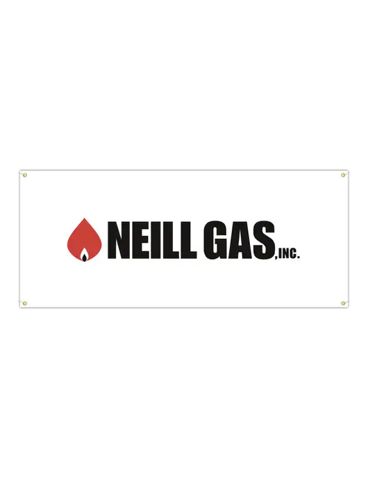 Neill Gas Vinyl Banner, 72" x 30"