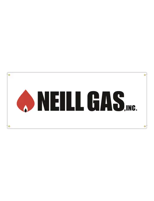 Neill Gas Vinyl Banner, 120" x 48"