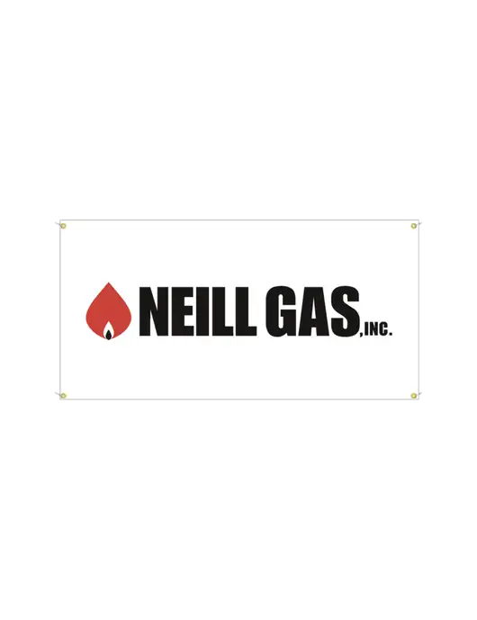 Neill Gas Vinyl Banner, 48" x 24"