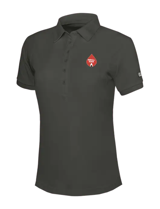 OGIO Womens Dark Grey Jewel Polo w/Neill Gas Logo