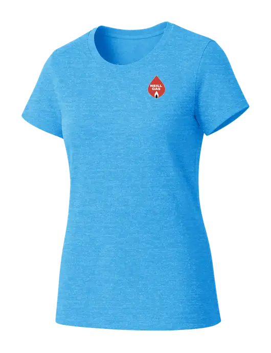 Womens Seriously Soft Light Sapphire T-Shirt w/Neill Gas Logo