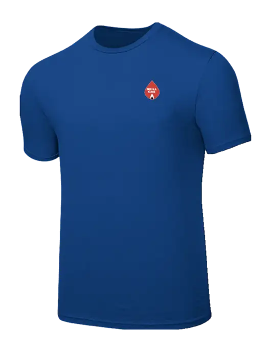 Seriously Soft Royal T-Shirt w/Neill Gas Logo