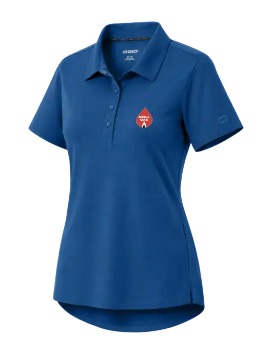 OGIO Womens Envision Light Navy Polo w/Neill Gas Logo