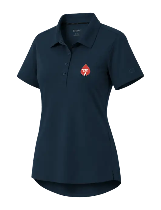OGIO Womens Envision Dark Navy Polo w/Neill Gas Logo