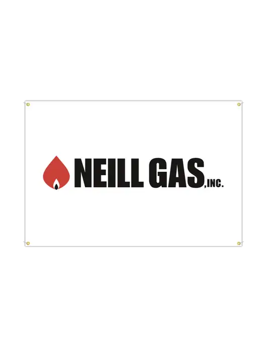 Neill Gas Vinyl Banner, 72" x 48"