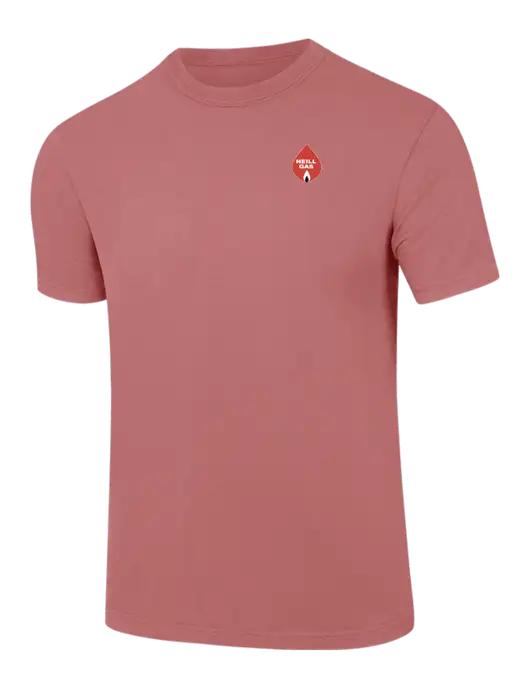 Comfort Colors 6.1 oz Light Maroon Heavyweight Ring Spun T-Shirt w/Neill Gas Logo