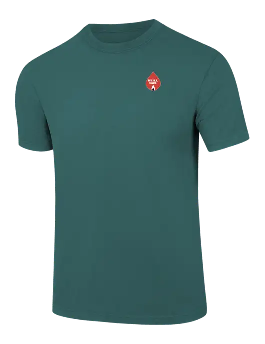 Comfort Colors 6.1 oz Dark Green Heather Heavyweight Ring Spun T-Shirt w/Neill Gas Logo