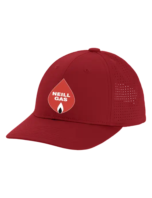 Pro-Cut Structured Snapback with Pinhole Mesh Cardinal Cap w/Neill Gas Logo