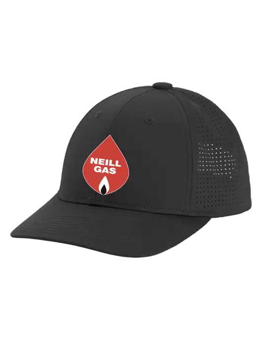 Pro-Cut Structured Snapback with Pinhole Mesh Very Dark Grey Cap w/Neill Gas Logo