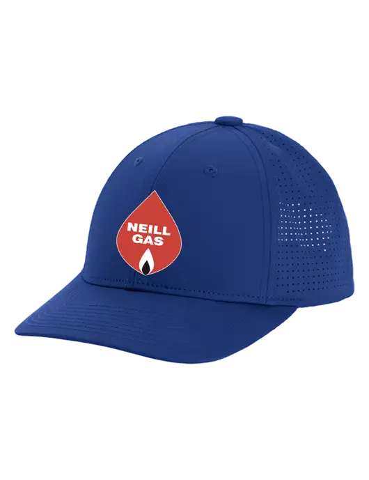 Pro-Cut Structured Snapback with Pinhole Mesh Dark Royal Cap w/Neill Gas Logo