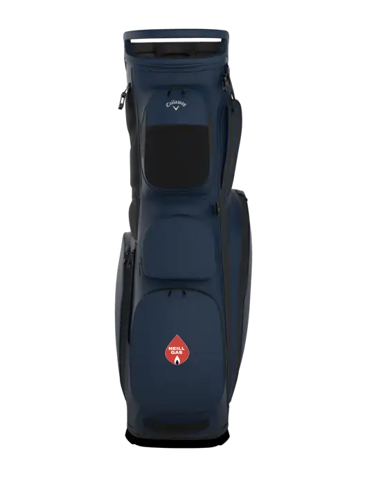 Callaway Fairway 14 Navy Stand Golf Bag w/Neill Gas Logo