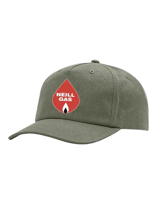 Richardson 5-Panel Light Olive Green Relaxed Gramps Cap w/Neill Gas Logo