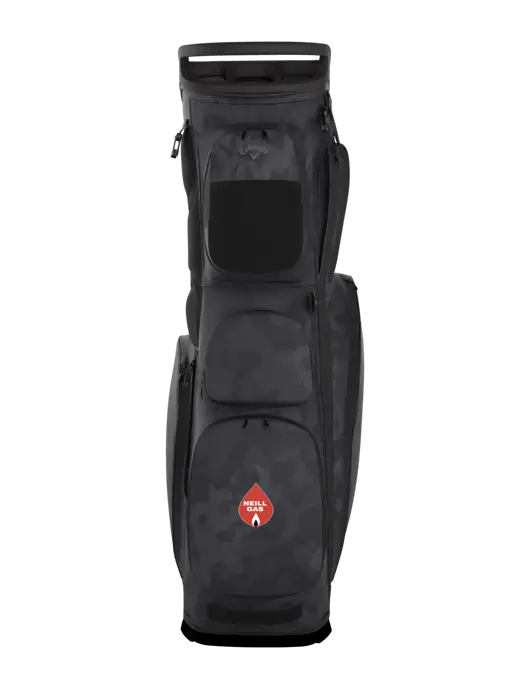 Callaway Fairway 14 Black/Camo Stand Golf Bag w/Neill Gas Logo