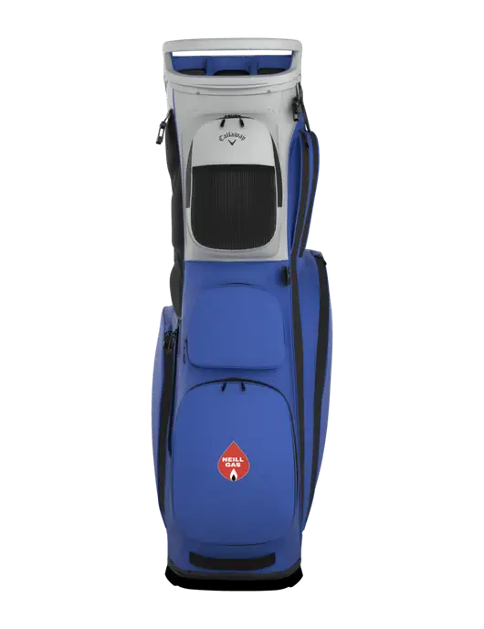 Callaway Fairway 14 Royal/Silver Stand Golf Bag w/Neill Gas Logo