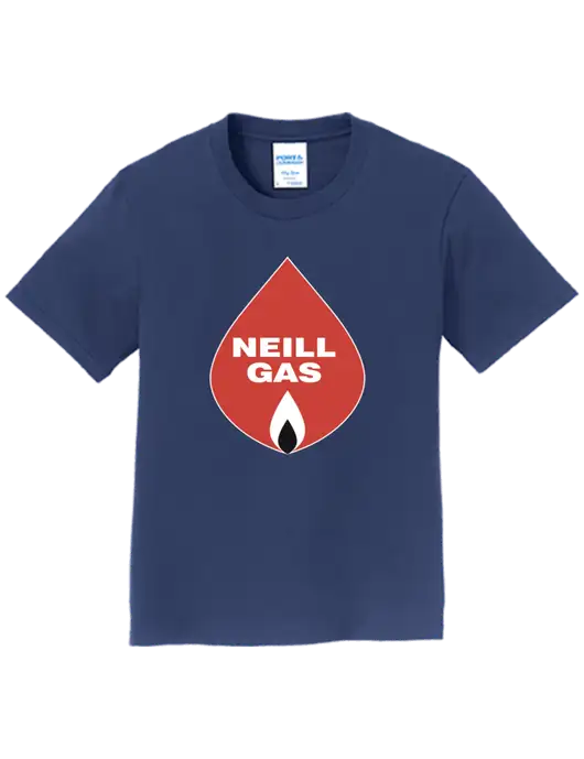 Youth Ring Spun Navy 4.5 oz T-Shirt w/Neill Gas Logo