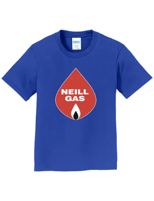 Youth Ring Spun Royal 4.5 oz T-Shirt w/Neill Gas Logo